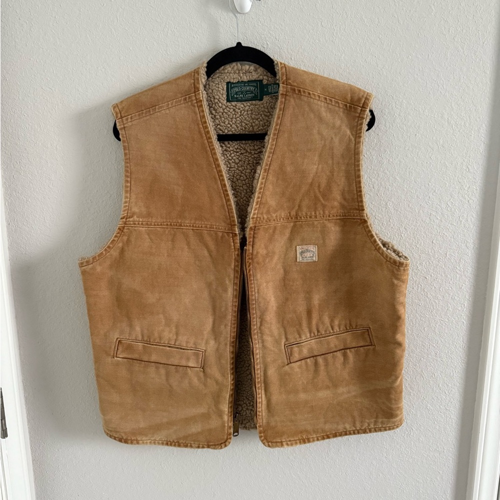 Fleece-Lined Canvas Vest